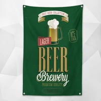 beer brewery nostalgic retro hanging cloth wall chart vintage beer day poster wallpaper banner flag for beerfest parties decor