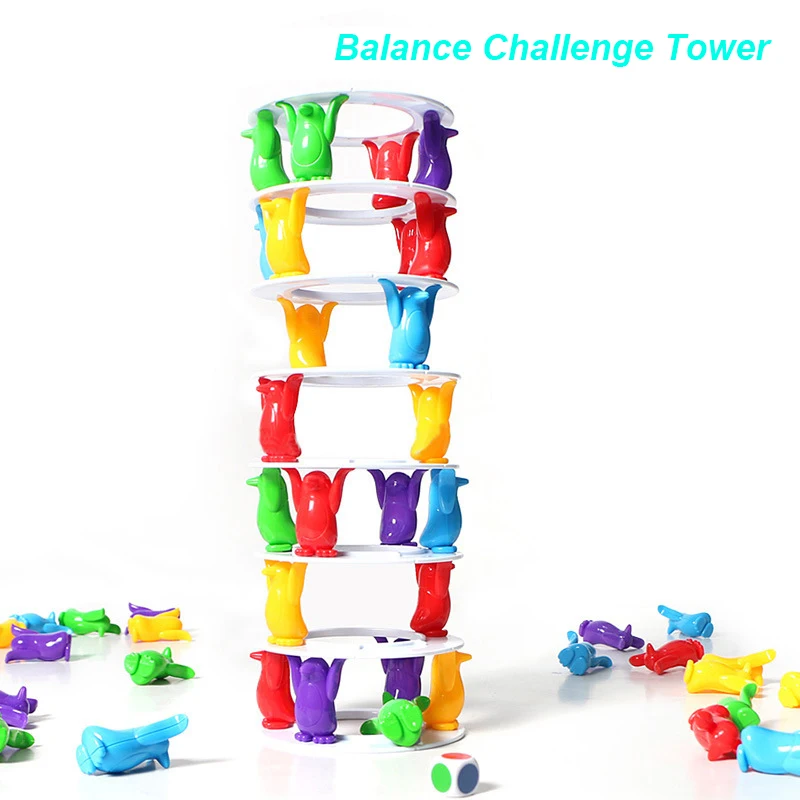 

Пингвин башня свернуть баланс игра игрушка для детей Вечеринка СЕМЬЯ Забавные игры Сумасшедший Пингвин крушение башня игрушка праздничные...