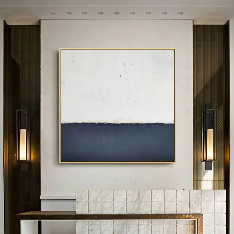 

100% Hand Painted Abstract Oil Paintings On Canvas Modern Geometric Decor Wall Landscape Pictures Home Decoration No Frame