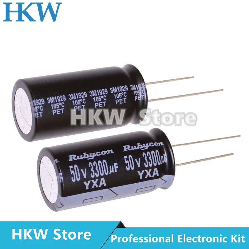 Rubycon 3300uf Capacitor Eletrolítico de Alumínio 3300uf50v 50v3300uf 18×35 20% Peças Lote 50v 18*35 mm