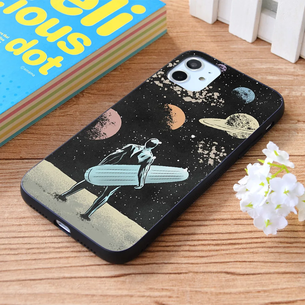 

For iPhone Silver Surfer Soft TPU border Apple iPhone Case