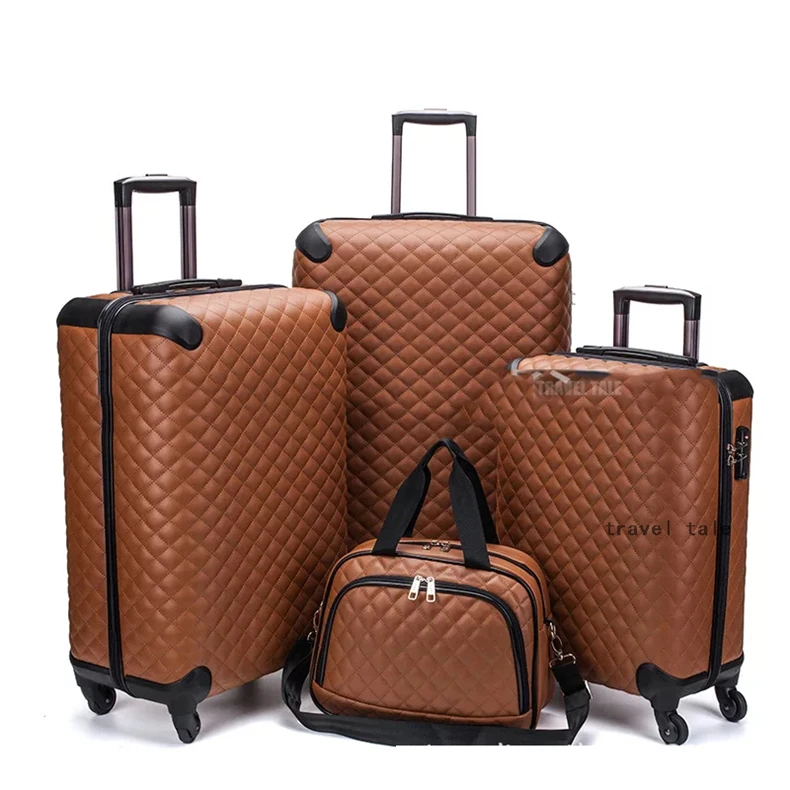 Carrylove 1" 20" 2" 28" дюймов для женщин ручной Багаж Спиннер кожаная дорожная тележка чемодан набор на колесиках