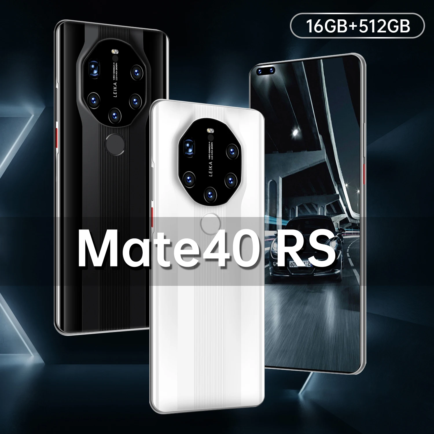 

Global Version Mate 40RS 7.3Inch Smartphone 16+512GB 24+50MP Full Screen Dual SIM Support Face\Fingerprint Unlock 5G Cellphone
