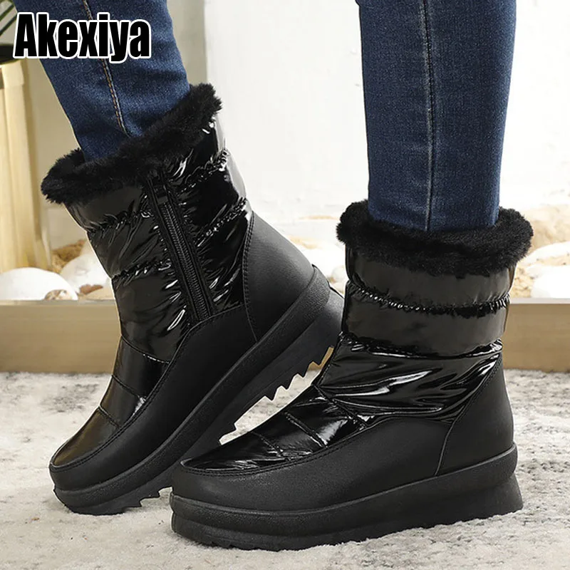 

Плюшевые теплые женские ботильоны, зимняя обувь, женские водонепроницаемые зимние ботинки, женские зимние ботинки, резиновые ботинки BC2853