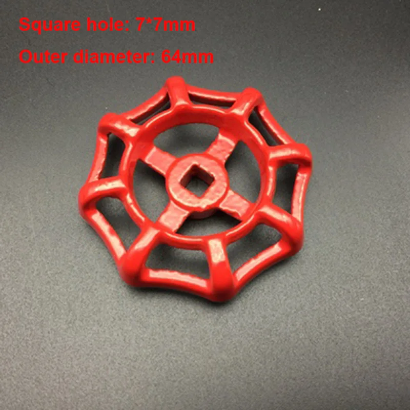 Сферический клапан PPR ручка переключателя клапанов красный/синий 2025 квадратное