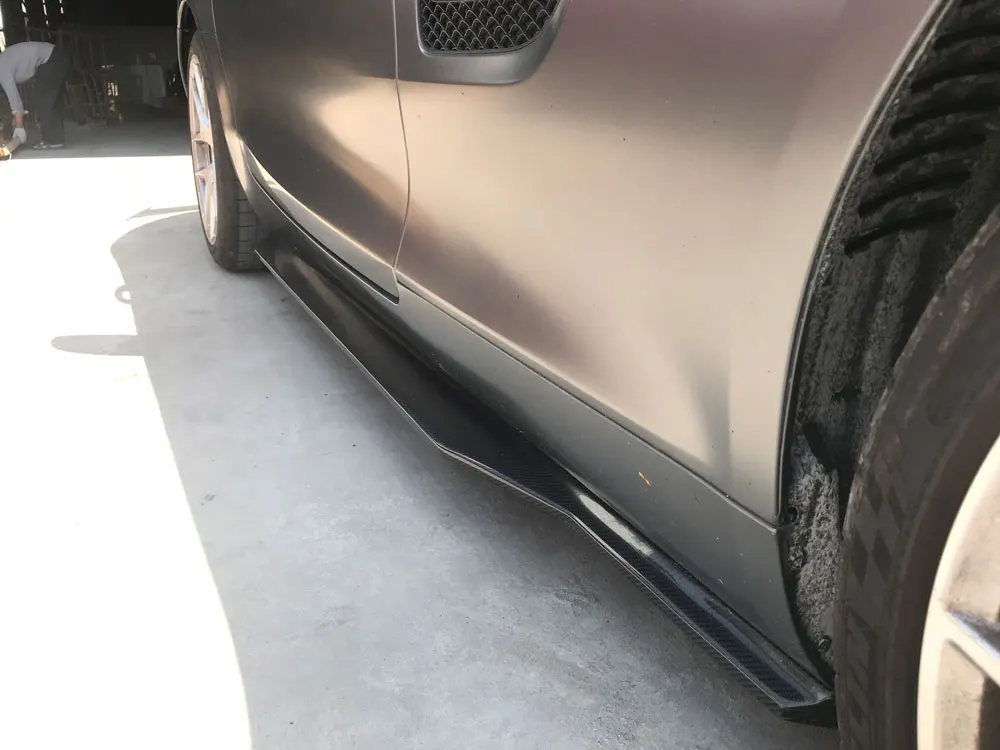 Боковые юбки из углеродного волокна комплект фартуков для Mercedes Benz AMG GT GTS GTR Coupe 2