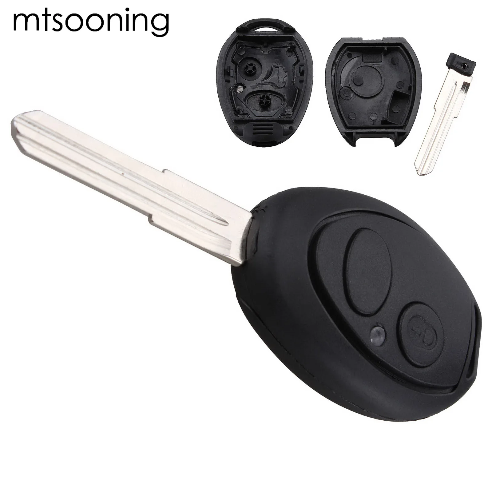 2 кнопки Uncut Blade чехол для дистанционного ключа автомобиля Замена Fob Land Rover Key Shell