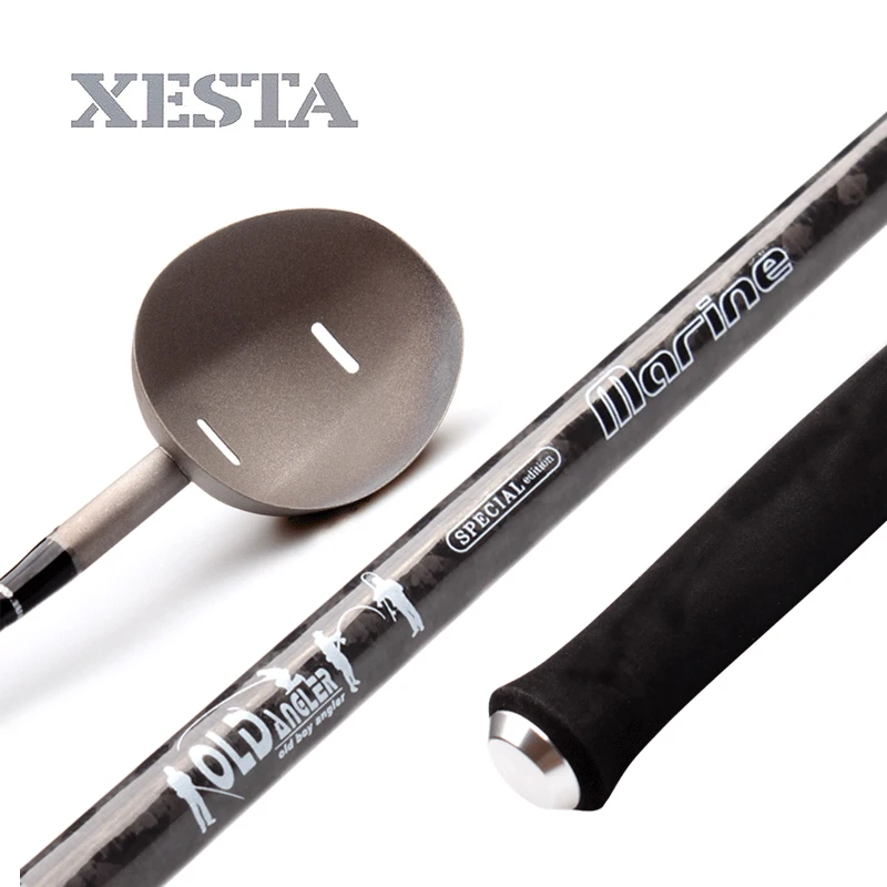 XESTA Hot sale1pc приманка Метатель титановый сплав приманка Совок Ложка светильник вес х углеродная ткань стержень EVA Нескользящая ручка рыболовный инструмент