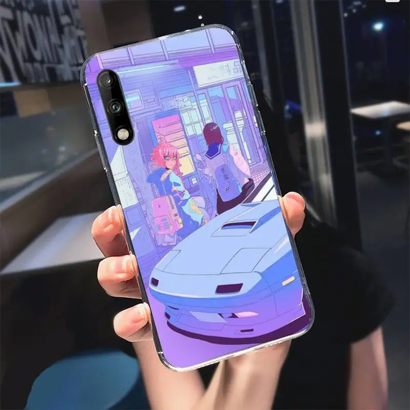 

Japan JDM Car AE86 Vaporwave Phone Case For Samsung s7 8 9 10 lite 20 note20 a71 21 4 5 6edge Cover Fundas Coque