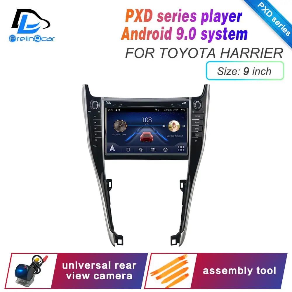 PXD player with gift Ips сенсорный экран DSP звук Android 9,0 2 DIN 4g Lte радио для toyota harrier gps dvd-плеер стерео навигация - Цвет: PXD player with gift