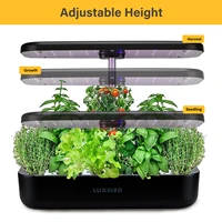 inkbird 2 grow modes hydroponics growing system full spectrum led grow lights supports 12 plant pots one time for indoor plant
