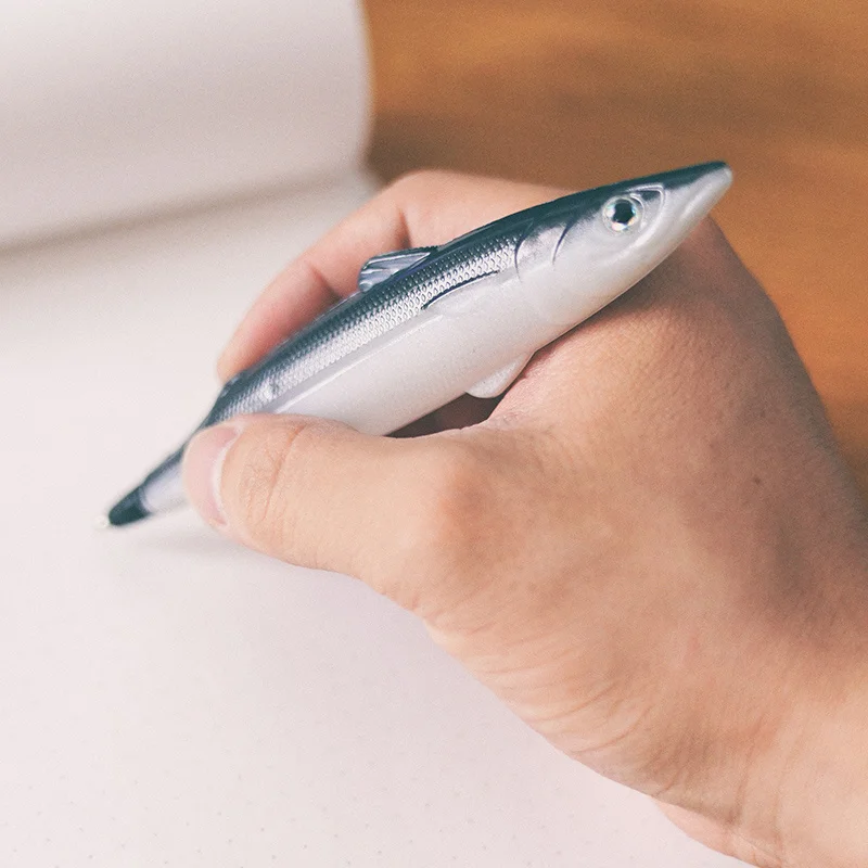 Новинка забавная ручка рыбка карандаш case1Pc шариковая с морской рыбой 0 5 мм милые