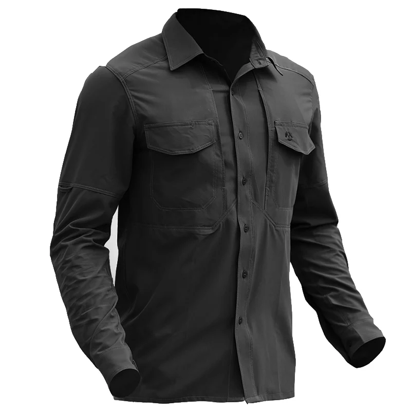 Premium Quality Lightweight Military Shirt Spring Summer Male Breathable Quick Dry Stretch Multi Pockets Army Tactical Shirt