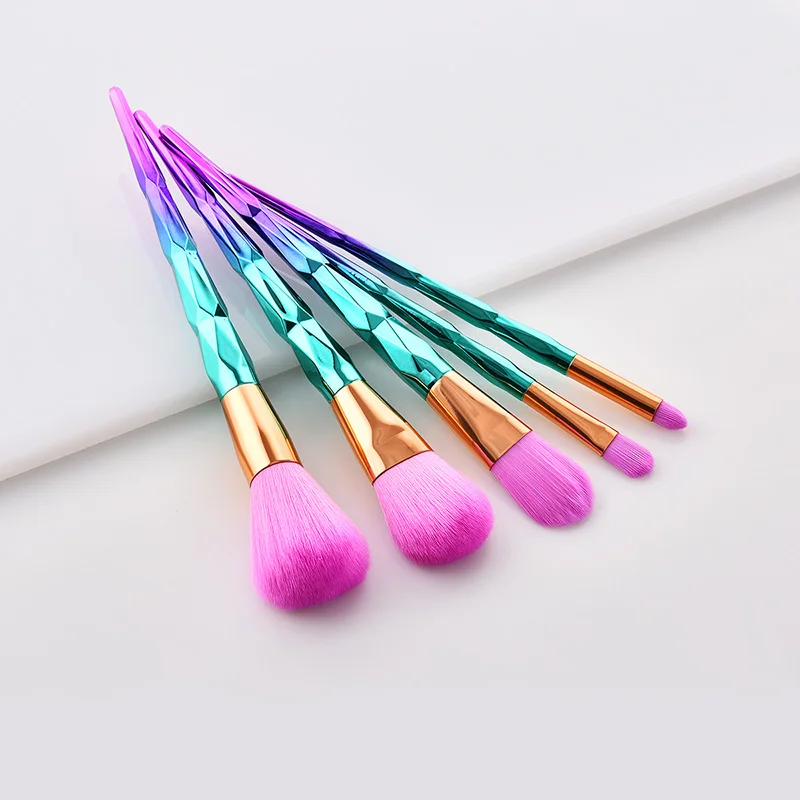 GUJHUI 5 шт. щетки с изображением единорога Комплект Русалочка алмазами для