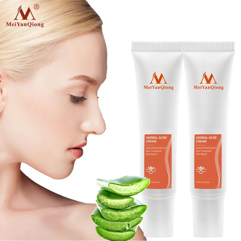 

Herbal Acne Treatment Cream Removes Facial Acne Marks Skin Acne Spots Care Shrink Pores Eliminates Acne Cream Oil control Repair