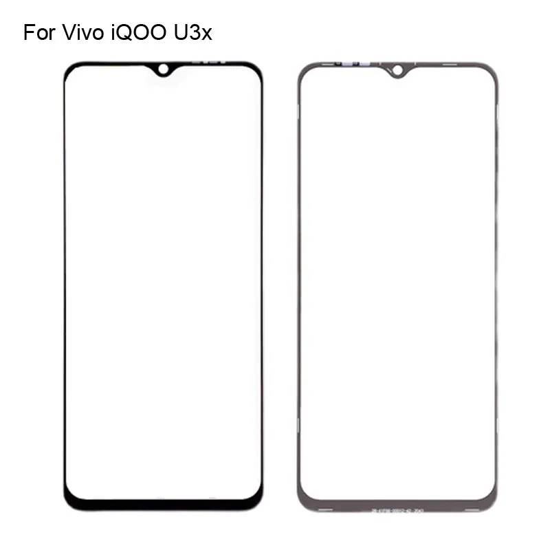 

For Vivo iQOO U3x Front LCD Glass Lens touchscreen For Vivo iQ OO U 3x V2106A Touch screen Panel Outer Screen Glass without flex