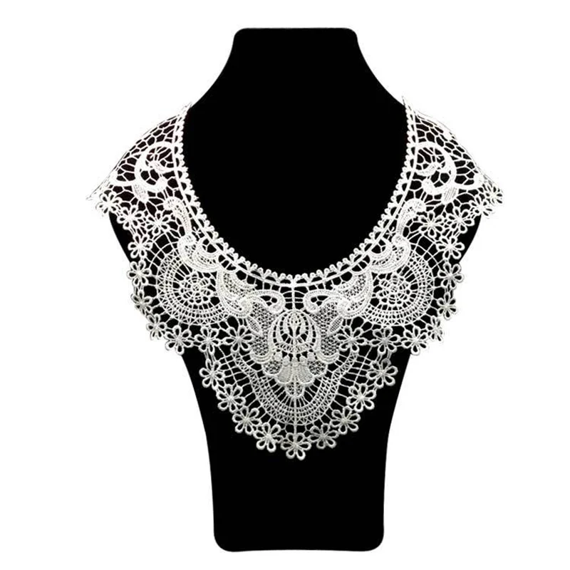 013 38 цветов Высокое качество кружевная ткань вышитая аппликация декольте DIY цветочные платья Воротник Аппликация отделка ткань швейные принадлежности - Цвет: 013