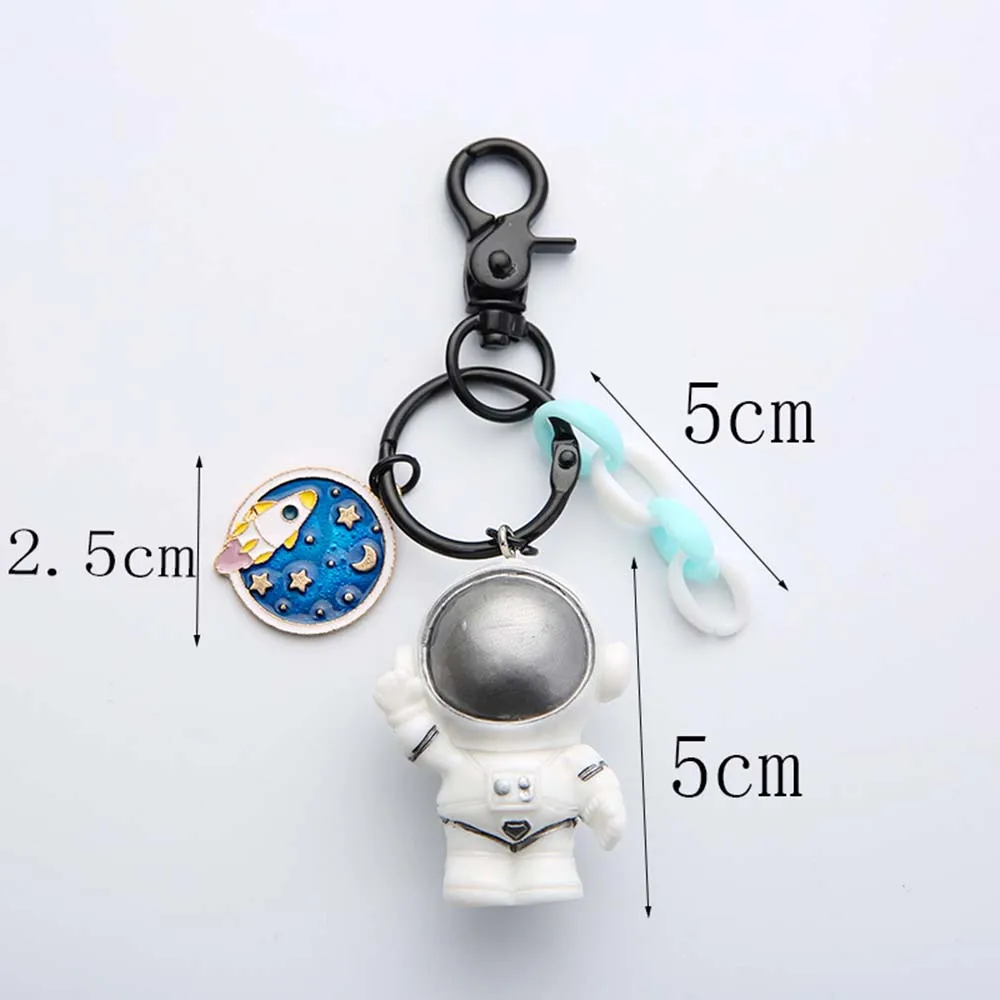 

HOT Cartoon Spaceman Astronaut Women Men Keychains Pendant Figure Doll Toy Bag Car Ornament Creative Birthday Children Gift