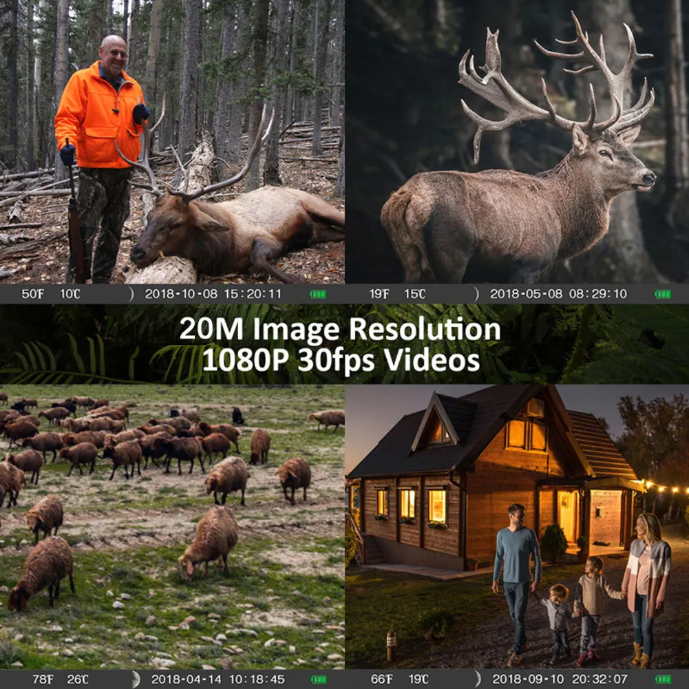 

PR700 Hunting Camera Wildlife Camera With Night Vision Motion Activated Outdoor Trail Camera Trigger Wildlife Scouting