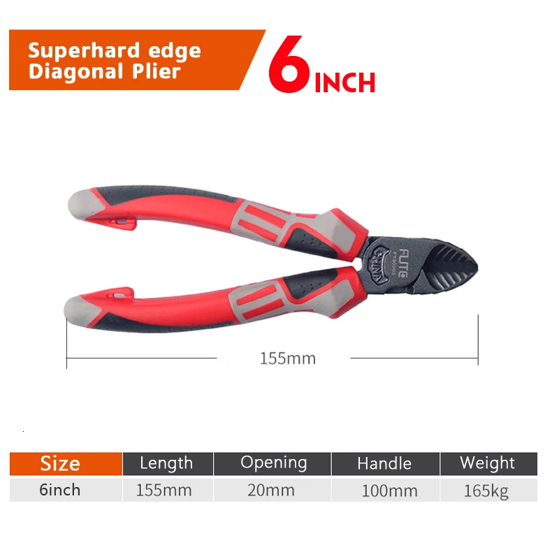 Superhard Alloy Professional Plier Wire Stripper Cutting Cable Cutter Diagonal Long Nose Nippers Electric Forceps Hand Tools | Инструменты