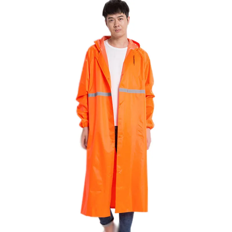 

Portable EVA Raincoats for Adults Rain Ponchos with Hoods and Sleeves Reusable Lightweight Long Sleeves Snap Closure Raincoats
