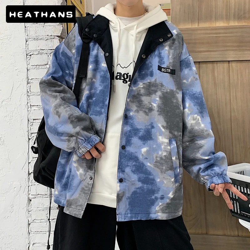 

Men's Camouflage Bomber Jackets Coats Autumn Mens Japanese Streetwear Double-sided Jacket Windbreaker Male Korean Fashoins Coats