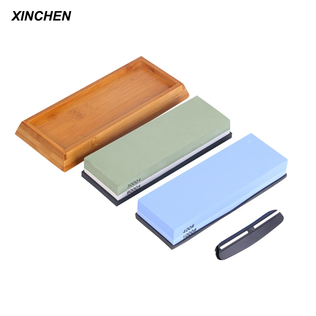 

Knife Sharpening Stones Set Knife Sharpener 400/1000 3000/8000 Grit Grindstone Professional Whetstone Grinding Stone for Knives