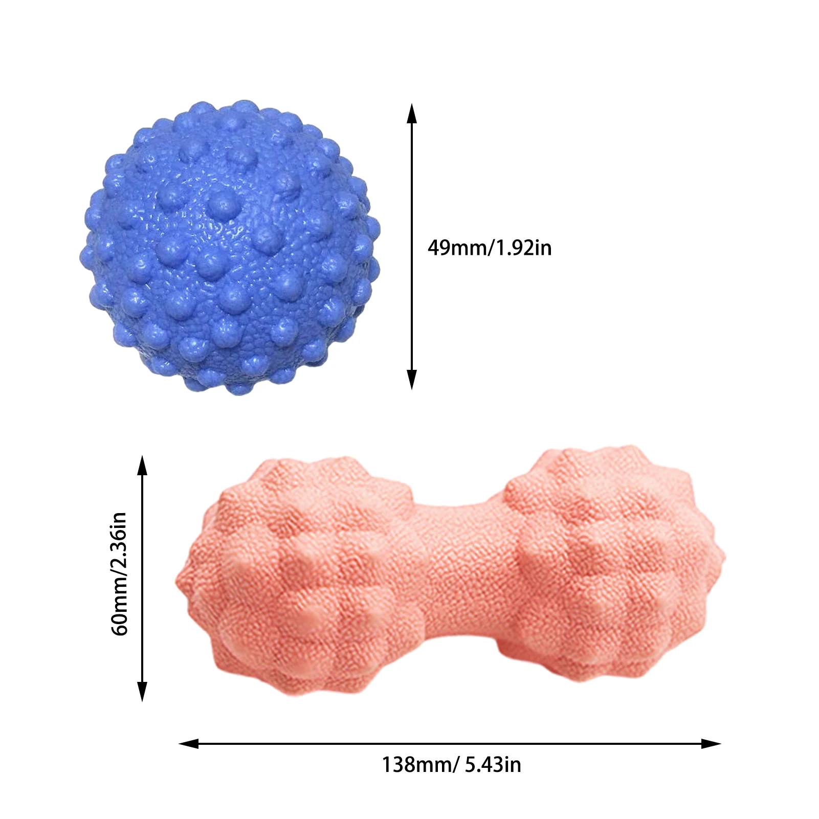 

Yoga Ball Decompression Ball Relief Muscle Pain Stress Peanut Point Ball Therapy Health Care Gym Muscle Durable Silicone Massage