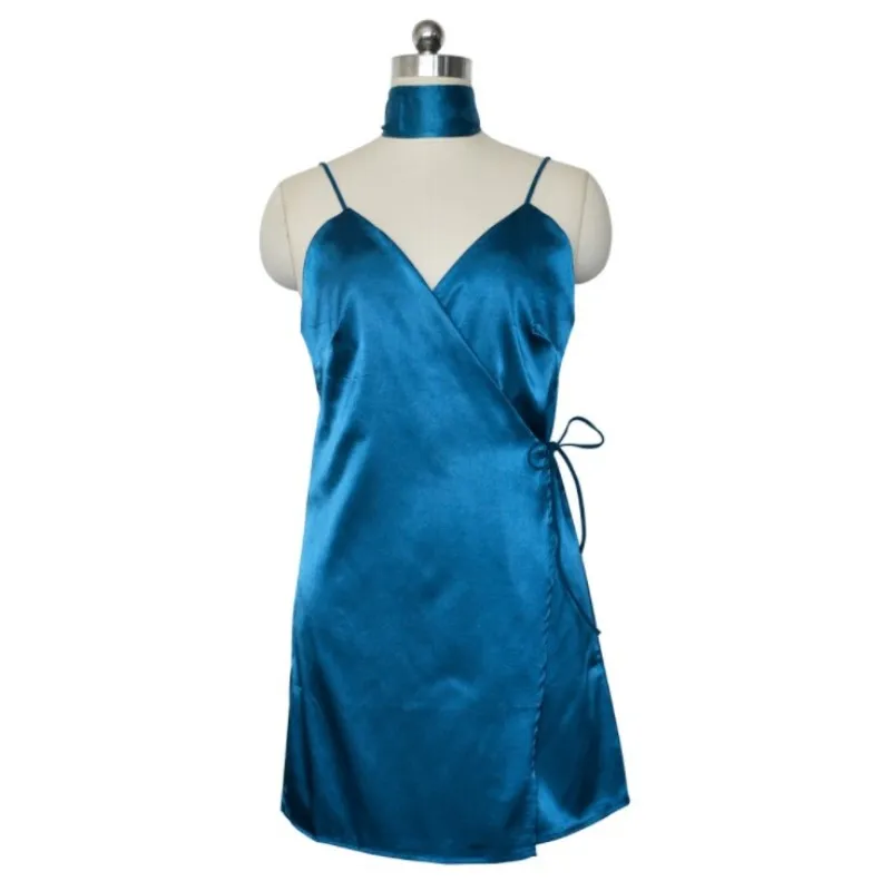 

women Summer Sexy Deep V-Neck dress Casual Sexy Beach basic dressall-match femme Spaghetti Strap Sleeveless Backless Dress 472