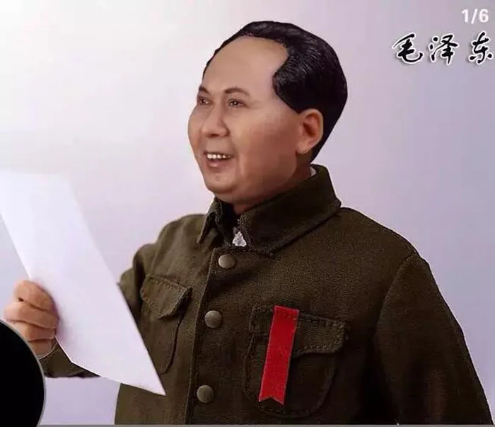 In Stock Collectible 1/6 Scale Male Figure Accessory Great Leader of China Mao Zedong Head Sculpt Carved Model for 12'' Body |