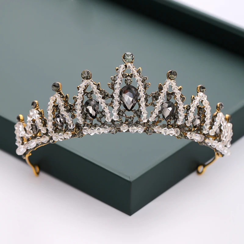 Роскошные тиары Стразы серебряного цвета Свадебная Корона головной убор