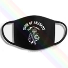 Маска для рта Sons of анархии с классическим логотипом моющаяся дышащая многоразовая хлопковая для мужчин