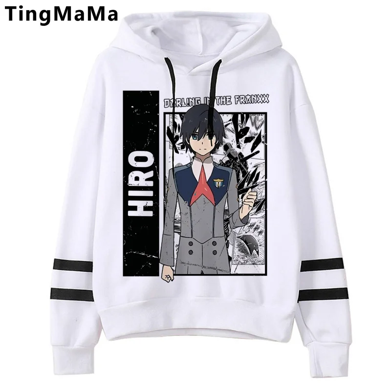 

Darling in the Franxx Zero Two hoodies male printed anime Oversized Korea male pullover graphic