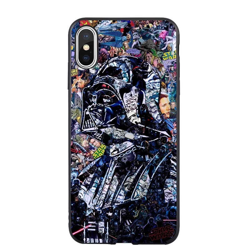 TPU Звездные войны BB8 штурмовик, Дарт Вейдер Мягкий силиконовый чехол для телефона чехол для iPhone 5 5S SE 6 6splus 7 8 Plus X XR XS MAX - Цвет: TPU