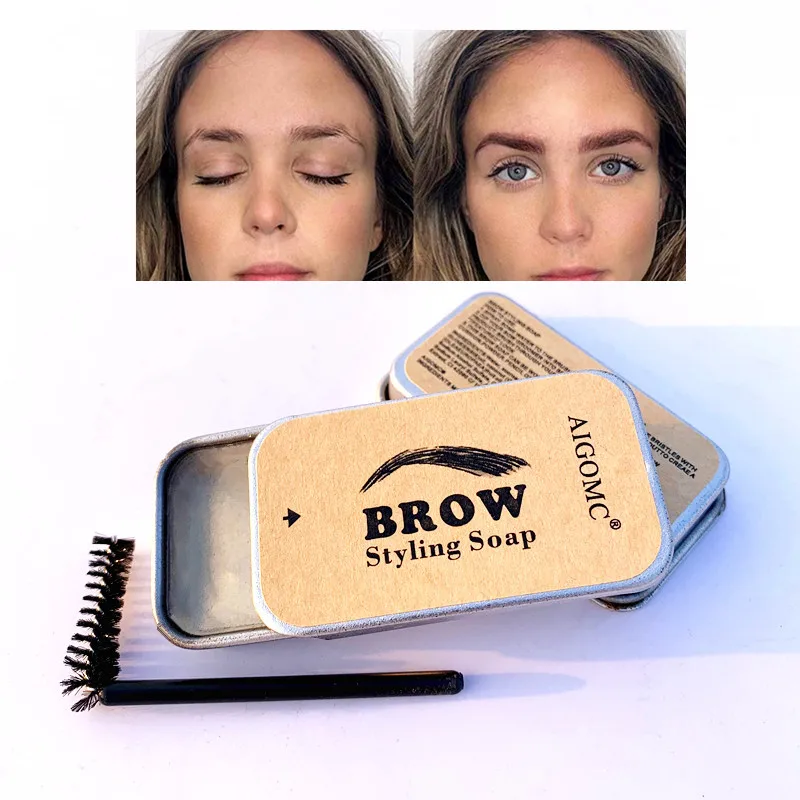 Aigomc Набор для бровей Косметика макияжа гель мыло бальзам укладки помада ТИНТ