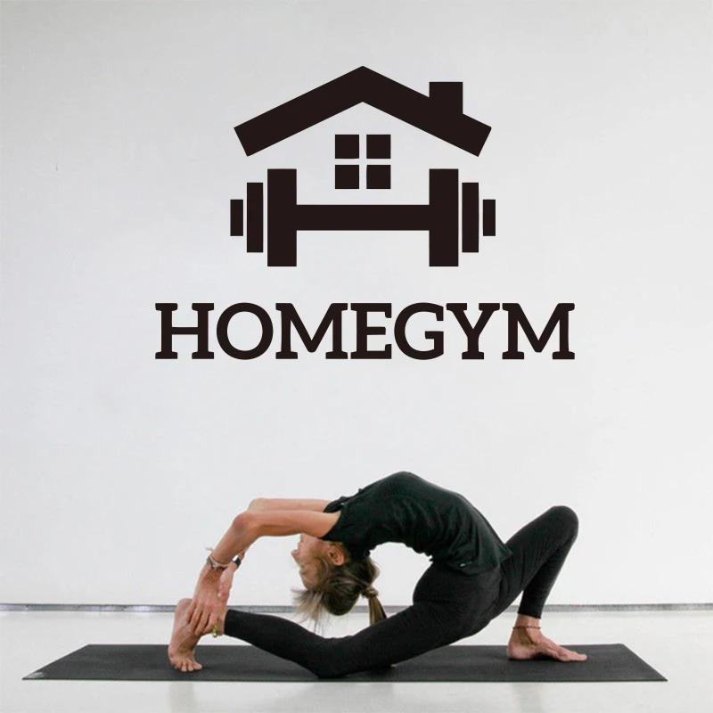 Домашний тренажерный зал декоративные настенные наклейки спортивный фитнес