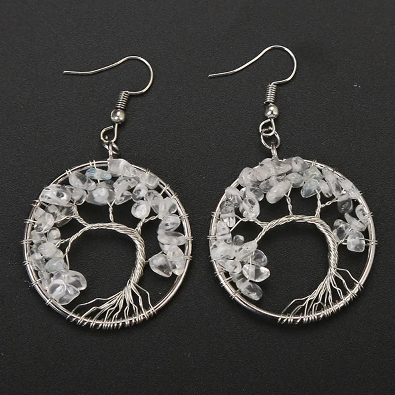 серьги подвески круглые