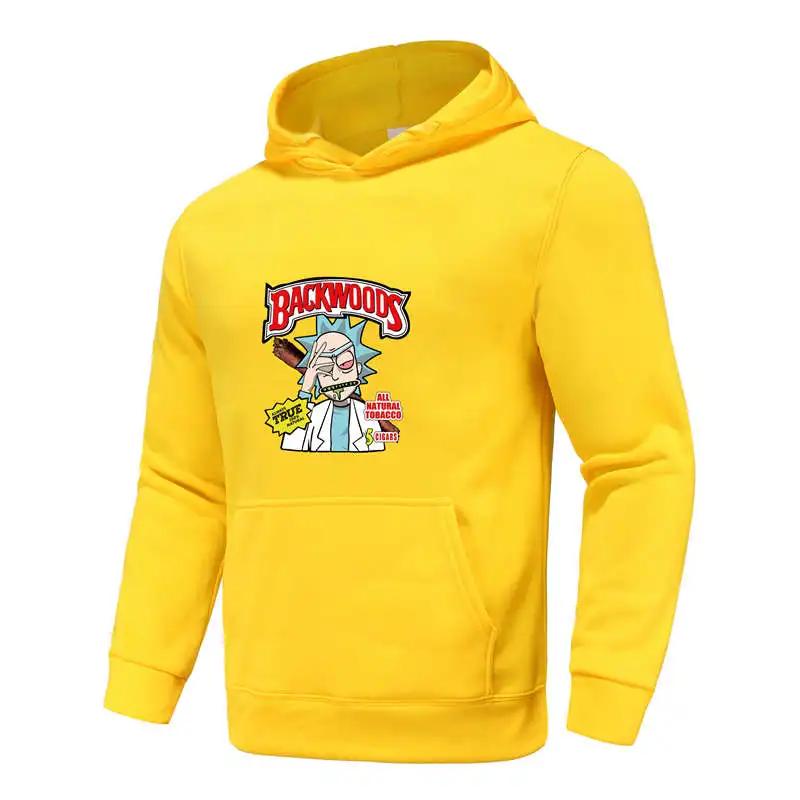 

2021 Fashion New Men'S Printed Backwoods Pullover Hoodie Hipster Street Korean Version Trend Clothing Casual Personality Top