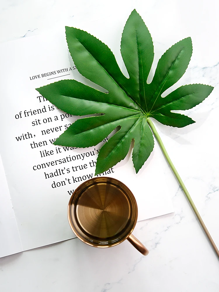 Высококачественный фон для фотосъемки с имитацией листьев растений и зеленых