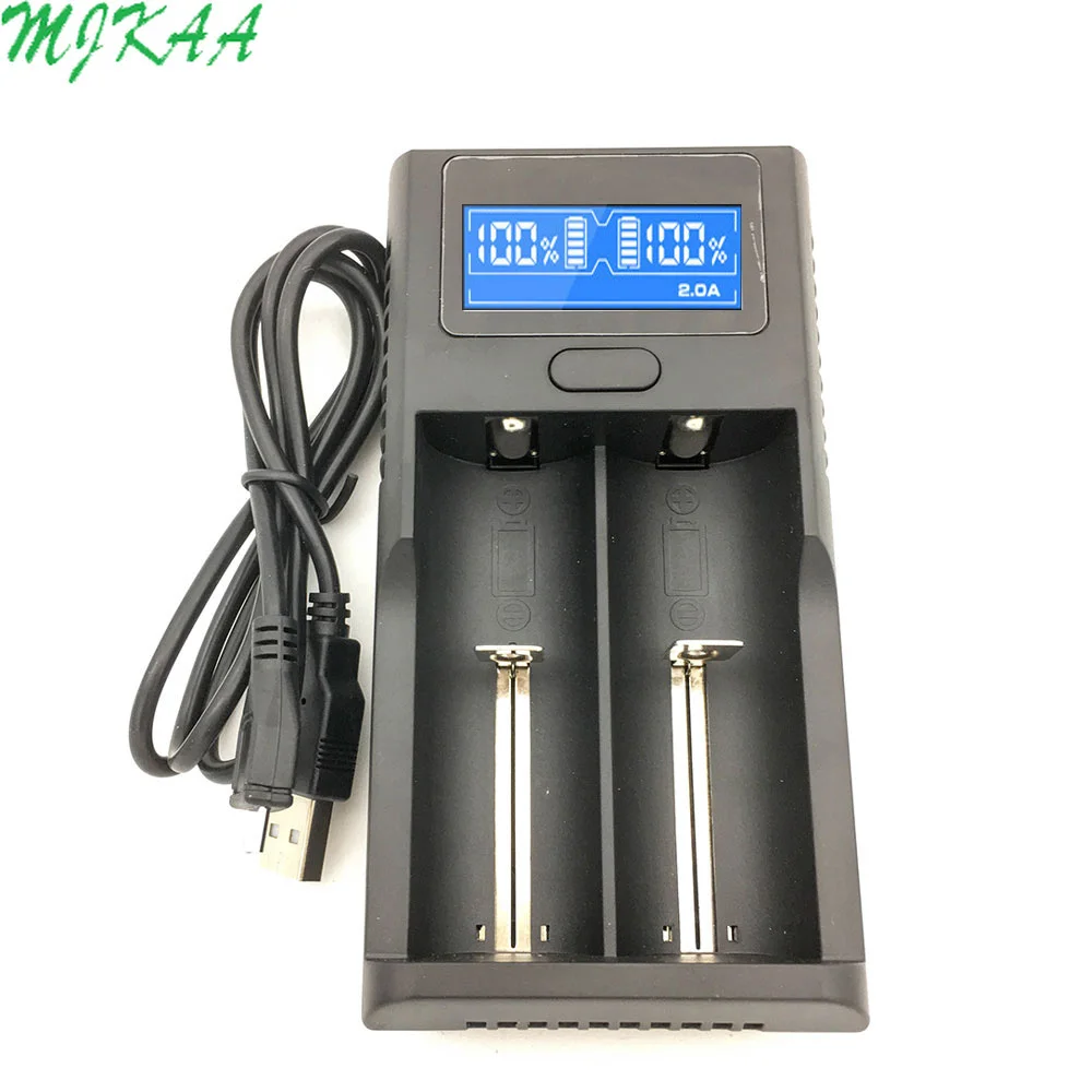 18650 быстрое зарядное устройство 1 2 V 3 7 AA/AAA 26650 NiMH литий ионная батарея LCD умное 5V 2A EU