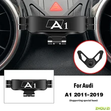 Car Mobile Phone Holder Air Vent Outlet Clip GPS Gravity Navigation Bracket For Audi A1 Sportback 8XA 8XF 2011-2019 Accessories