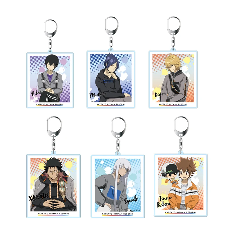 Аниме Katekyo Hitman Reborn! Rokudou Mukuro Sawada Tsunayoshi акриловые милый брелок рюкзак-игрушка кулон