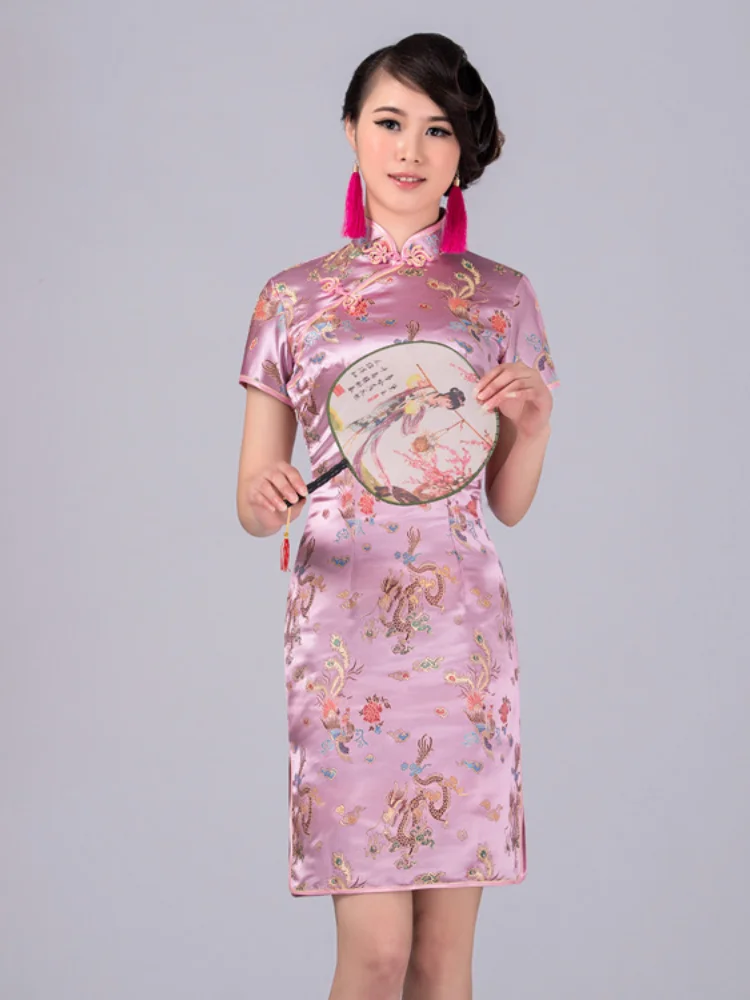 Женский! Ретро современный сексуальный китайский костюм Тан костюмы Ципао