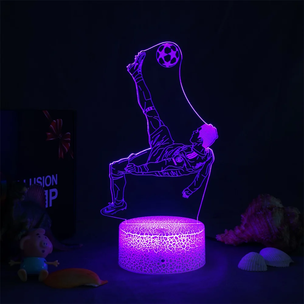 3D лампа для Европейский Кубок подарок крутой экшн-светильник с зазубриной дома