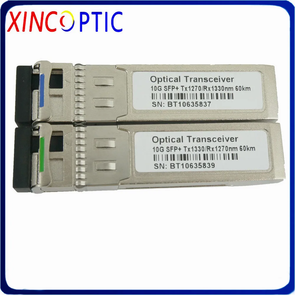 10G BIDI 60км SFP модуль SM LC 1270/1330nm DDM гигабитный одномодовый одиночный волоконно