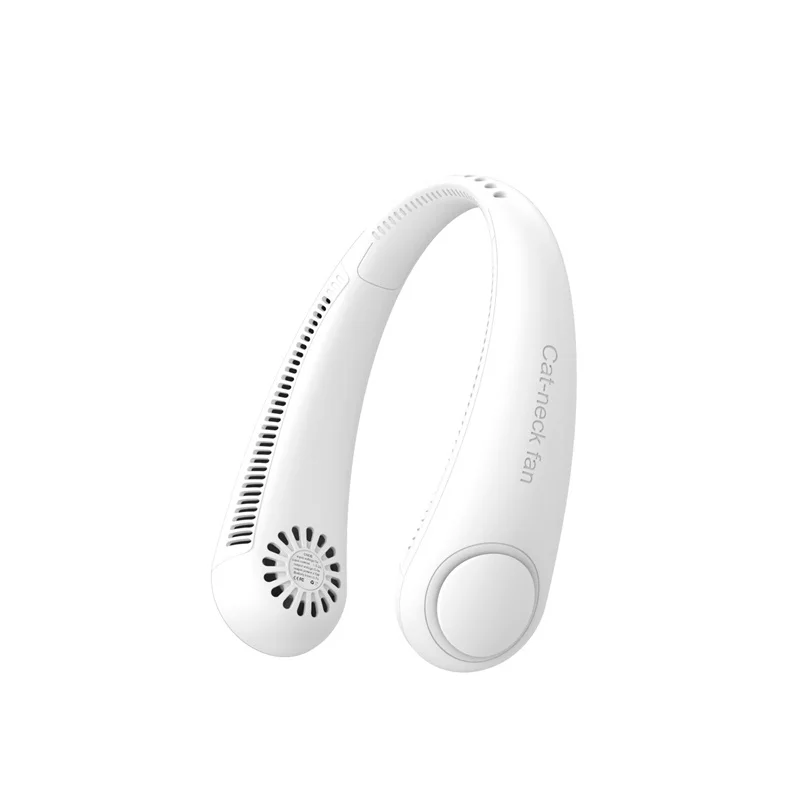 

New Xiaomi Mini Neck Fan Portable Bladeless Fan USB Rechargeable Leafless Hanging Fans Air Cooler Cooling Wearable Neckband Fans