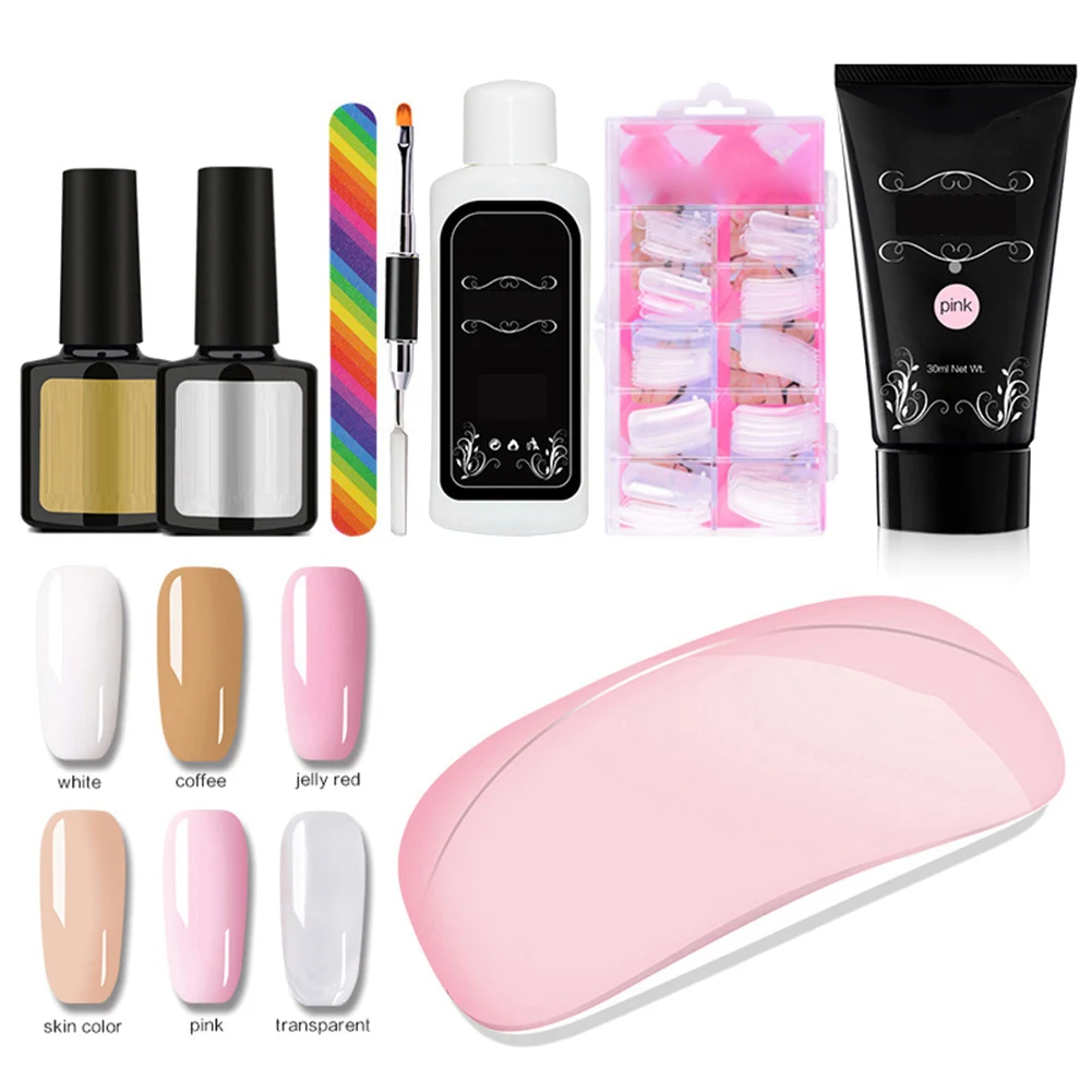 

Набор для наращивания ногтей, набор УФ-ламп для маникюра принадлежности для ногтевого салона EY669