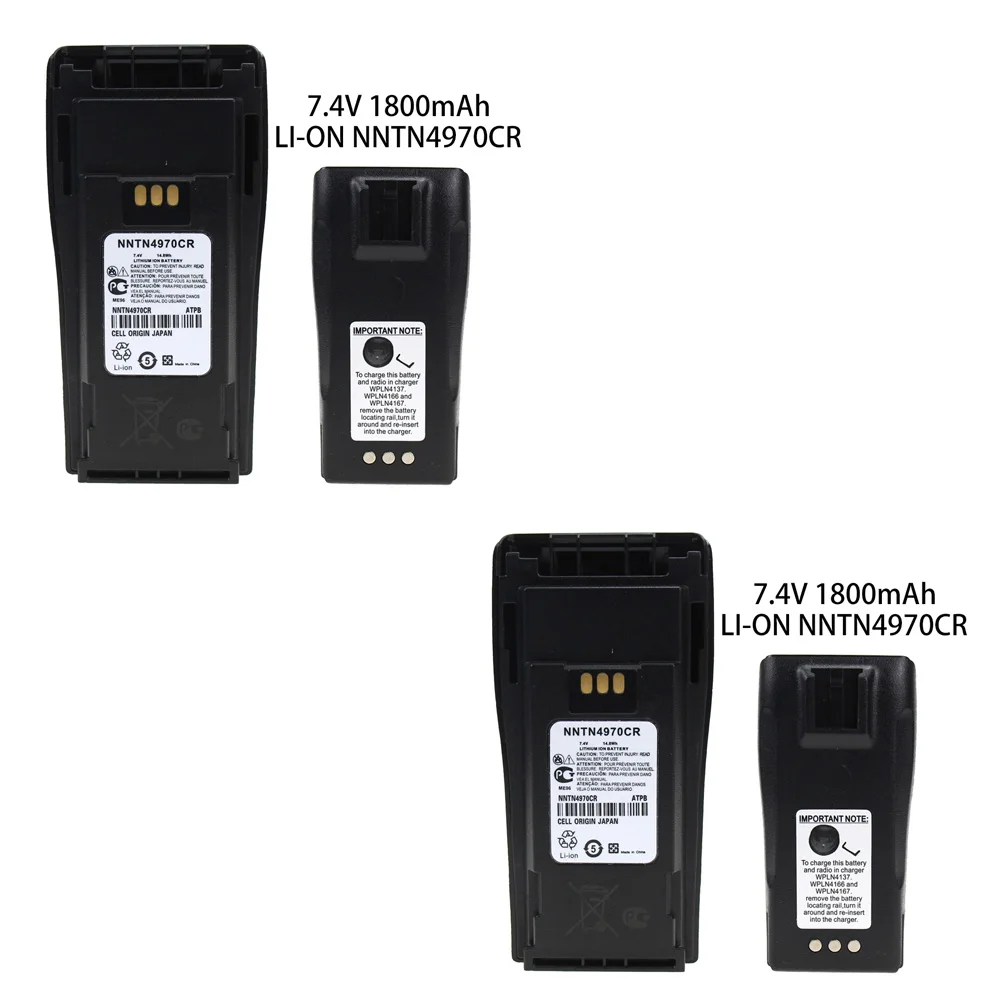 Black NNTN4497CR 1800 мА/ч, литий-ионный аккумулятор для Motorola CP200 PR400 EP450 EP450S DEP450 CP150 CP140 CP160 CP180 CP250 GP3688 GP3188 радио - Цвет: Black