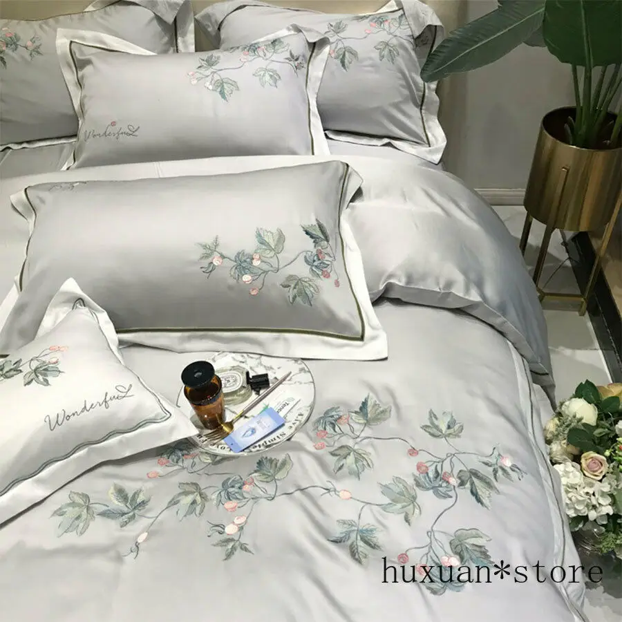 

Flower Bedding Set Full Queen King Vintage Double Sheet Pillow Case Duvet Cover