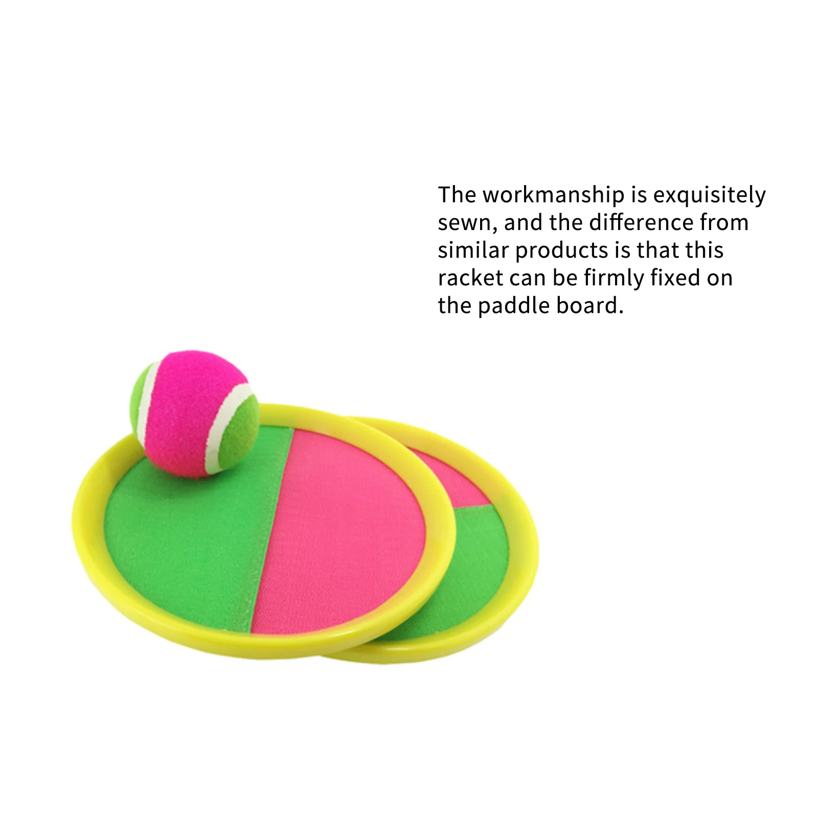 

Kids Dual Side Sucker Sticky Ball Self-Stick Toys Non-Slip Handle Outdoor Toss Catch Balls Interaction Game Leisure Sports Toys